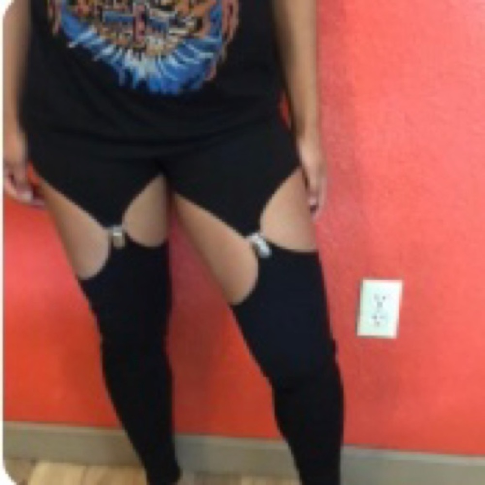 Nasty Gal Metal Clasp Leggings